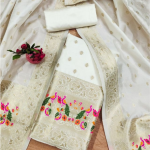 Banarasi silk unstitched salwar suit