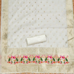 Banarasi silk unstitched salwar suit