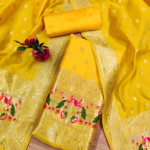 Banarasi silk unstitched salwar suit