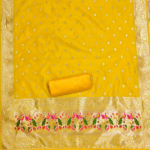 Banarasi silk unstitched salwar suit