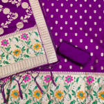 Floral Woven Banarasi Silk Dress