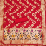 Floral Woven Banarasi Silk Dress