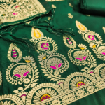 Banarasi silk unstitched suit