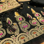 Banarasi silk unstitched suit