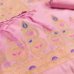 Banarasi silk unstitched suit