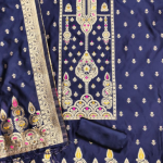 Banarasi silk unstitched suit