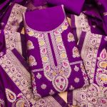 Banarasi silk unstitched suit