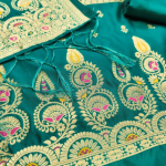 Banarasi silk unstitched suit