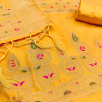 Banarasi silk unstitched suit
