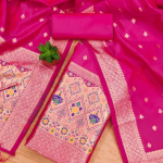 Banarasi silk Unstitched Suit Material