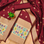 Banarasi silk Unstitched Suit Material