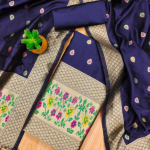 Banarasi silk Unstitched Suit Material