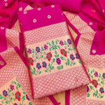 Banarasi silk Unstitched Suit Material