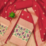 Banarasi silk Unstitched Suit Material