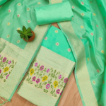 Banarasi silk Unstitched Suit Material