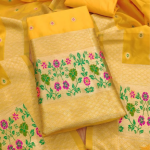 Banarasi silk Unstitched Suit Material