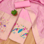 Banarasi silk Unstitched Suit