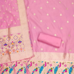 Banarasi silk Unstitched Suit