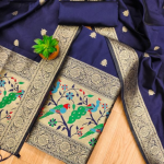 Banarasi silk Unstitched Suit