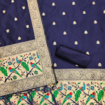 Banarasi silk Unstitched Suit