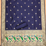 Banarasi silk Unstitched Suit
