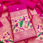 Banarasi silk Unstitched Suit