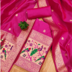 Banarasi silk Unstitched Suit