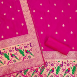 Banarasi silk Unstitched Suit