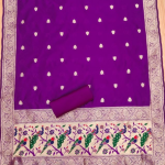 Banarasi silk Unstitched Suit