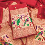 Banarasi silk Unstitched Suit