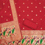 Banarasi silk Unstitched Suit