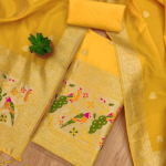 Banarasi silk Unstitched Suit