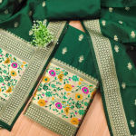 Banarasi silk Unstitched Suit Material