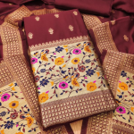 Banarasi silk Unstitched Suit Material