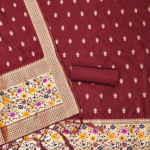 Banarasi silk Unstitched Suit Material