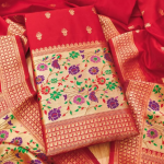 Banarasi silk Unstitched Suit Material