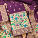 Banarasi silk Unstitched Suit Material