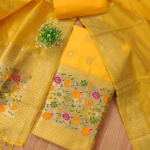 Banarasi silk Unstitched Suit Material