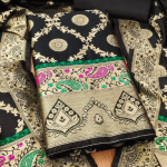 Pure Zari Silk Suit Dress Material for Woman