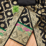 Pure Zari Silk Suit Dress Material for Woman