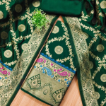 Pure Zari Silk Suit Dress Material for Woman