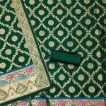 Pure Zari Silk Suit Dress Material for Woman