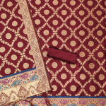 Pure Zari Silk Suit Dress Material for Woman