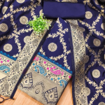 Pure Zari Silk Suit Dress Material for Woman