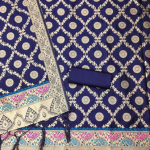 Pure Zari Silk Suit Dress Material for Woman