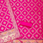 Pure Zari Silk Suit Dress Material for Woman