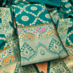 Pure Zari Silk Suit Dress Material for Woman