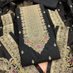 Pure Zari Banarasi Silk Suit Kashmiri Work Dress Material for Woman