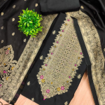 Pure Zari Banarasi Silk Suit Kashmiri Work Dress Material for Woman