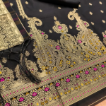 Pure Zari Banarasi Silk Suit Kashmiri Work Dress Material for Woman